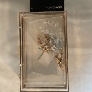 Fahsion Nova Clear rectangular purse- 19684
